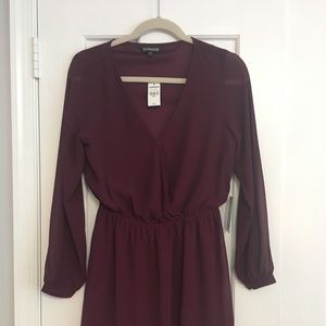 Express Burgundy Dress
